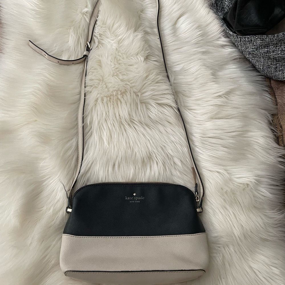 Kate Spade Two-Tone Black and Cream Crossbody Bag